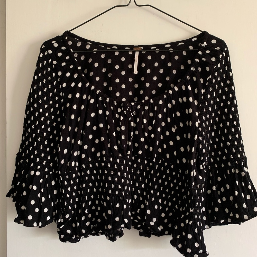 Free people Polka dot blouse